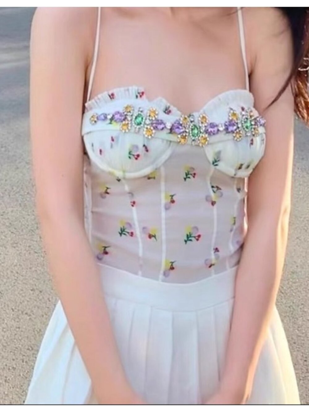 Shushu/Tong Crystal Bodysuit